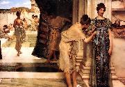 Sir Lawrence Alma-Tadema,OM.RA,RWS Frigidarium oil painting on canvas